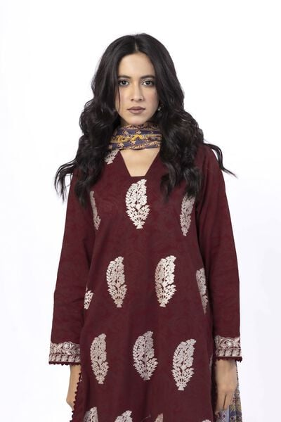 Embroidered | Cotton | Fabrics 3 Piece | USD 35.00