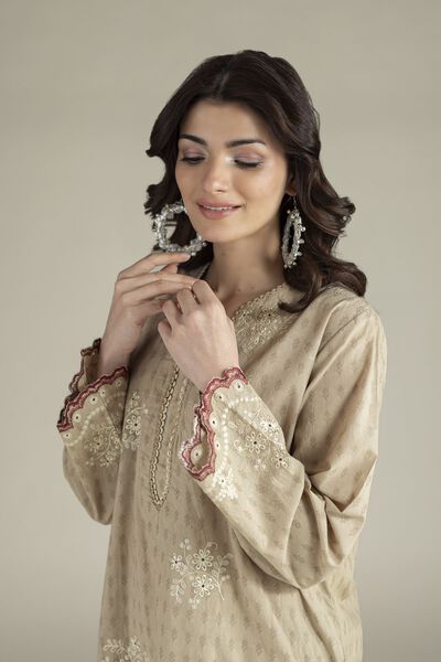 Embroidered | Cotton Dobby | Fabrics 2 Piece | USD 40.00