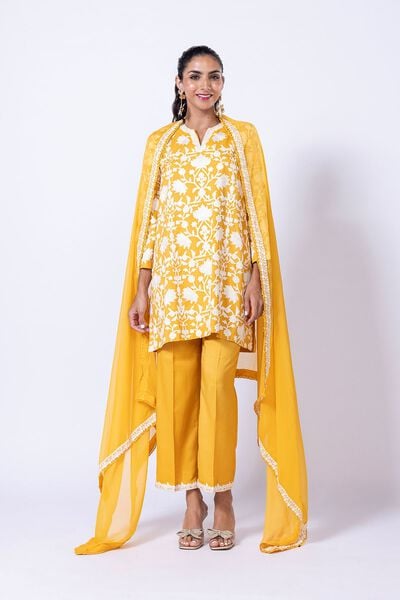 Embroidered | Raw Silk | Kurta | USD 30.00