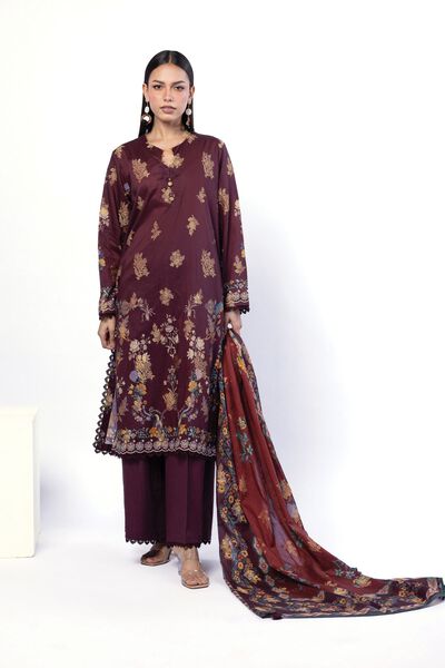 Printed | Jacquard | Fabrics 3 Piece | USD 45.00