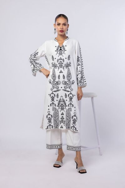 Embroidered | Russian Raw Silk | Pants | USD 6.90