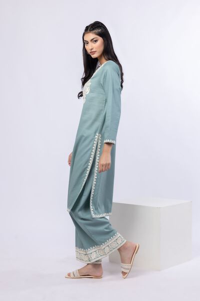 Embroidered | Cotton Dobby | Pants | USD 20.00