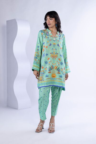 Printed | Thai Silk | Kurta | USD 22.50