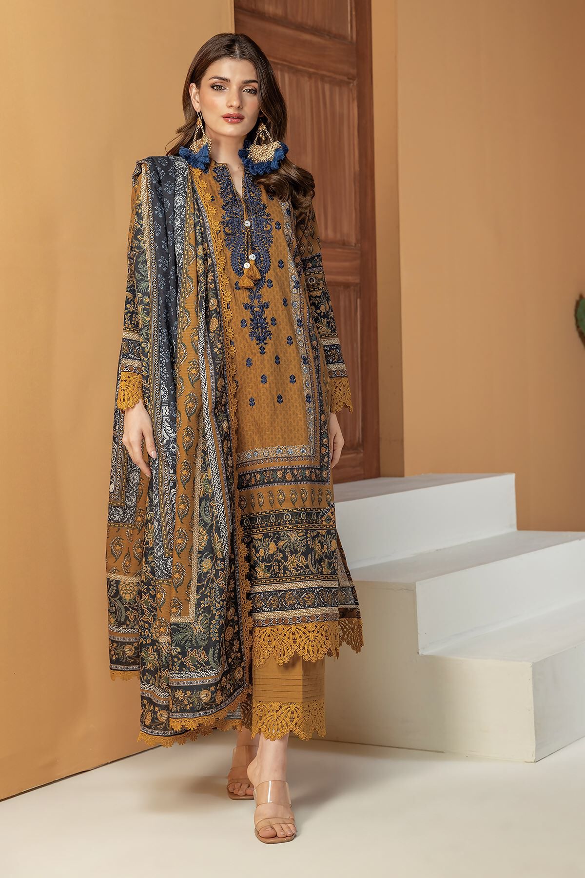 Khaadi three piece lawn 2019 outlet