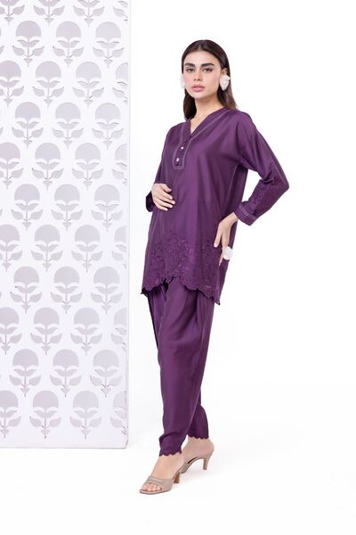 Embroidered | Raw Silk | Pants | USD 6.00