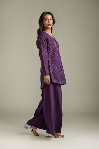 Embroidered | Heavy Textured Cotton | Pants | USD 30.00