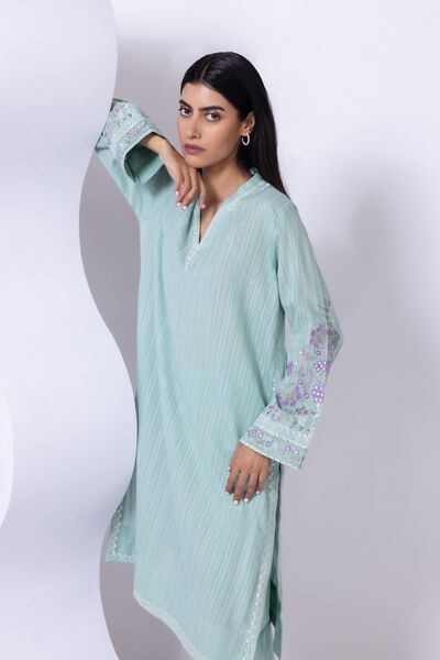 Embroidered | Leno | Kurta | USD 17.50