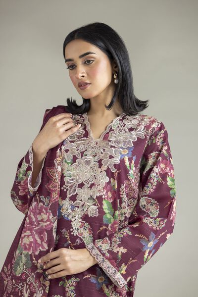 Embroidered | Mesuri | Fabrics 3 Piece | USD 45.00