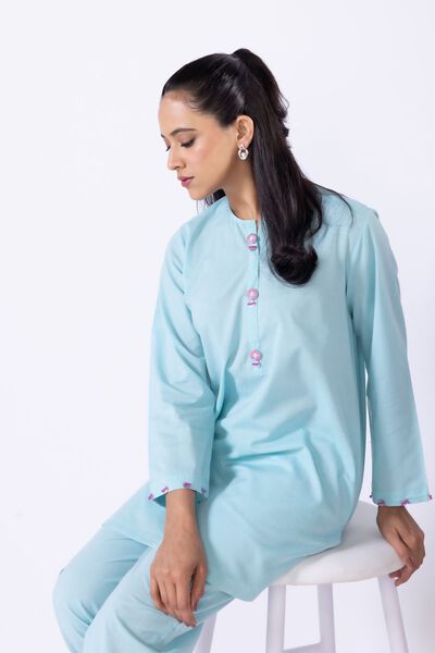 Dyed | Chambray | Kurta | USD 9.00