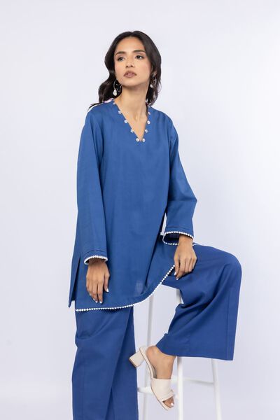 Embroidered | Crosshatch Poplin | Kurta | USD 9.00