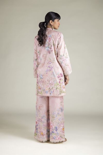 Embroidered | Satin | Fabrics 2 Piece | Top and Bottom | USD 40.00