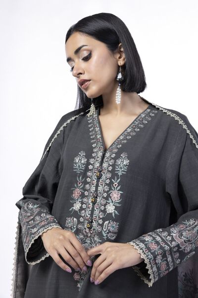Embroidered | Khaddar | Fabrics 3 Piece | USD 60.00
