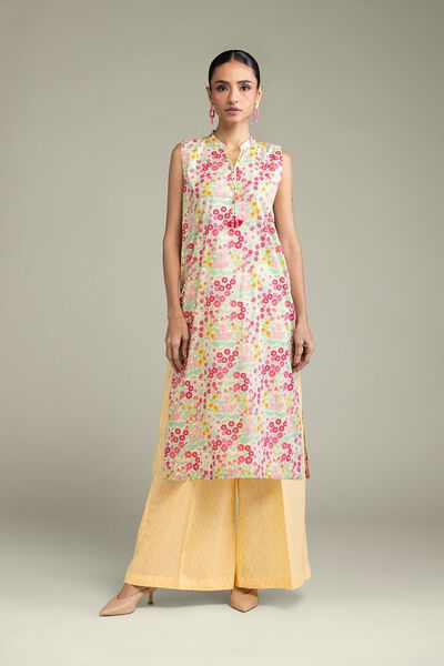 Printed | Cambric | Yellow Cambric Pants | USD 15.00