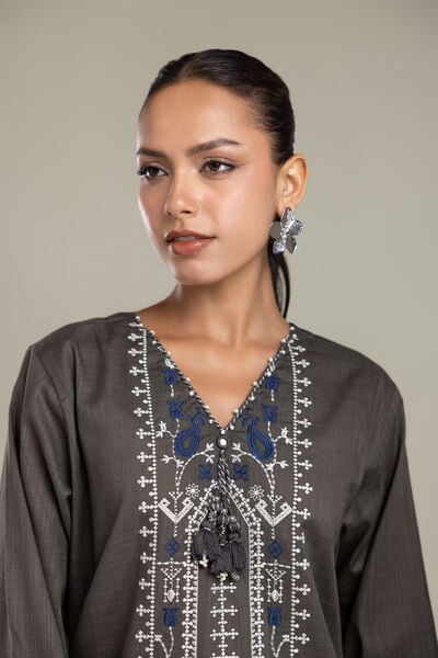 Embroidered | Heavy Textured Cotton | Fabrics 2 Piece | Top and Bottom | USD 45.00