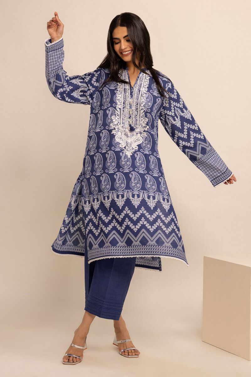 Light Khaddar | Embroidered | Fabrics 2 Piece | Top Bottoms | null