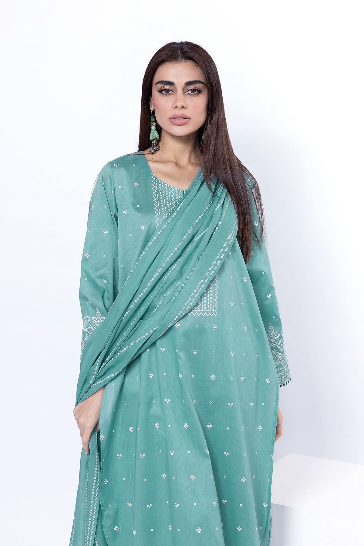 Buy Fabrics 3 Piece | 0.0 N/A | SS261A-VG_MULTI | Khaadi Global