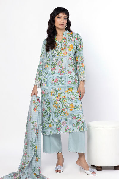 Embroidered | Lawn | Fabrics 3 Piece | USD 45.00