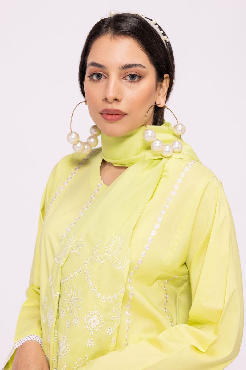 Dyed Embroidered | Lawn | Stole | Embroidered | null