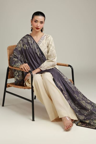 Embroidered | Raw Silk | Geometric Silk Kurta | USD 32.50