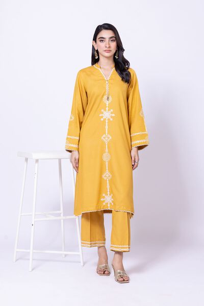Embroidered | Dull Raw Silk | Pants | USD 15.00