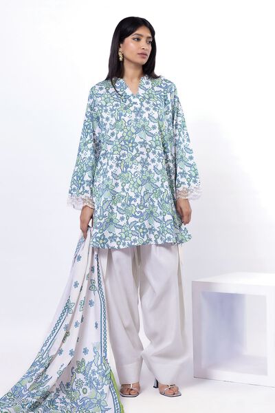 Embroidered | Lawn | Fabrics 3 Piece | USD 40.00