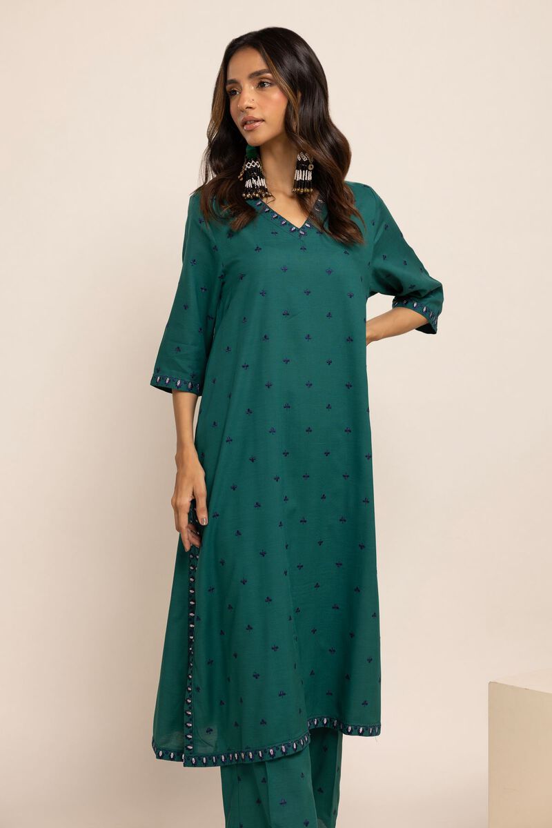 Contemporary Kameez, GREEN, hi-res image number null