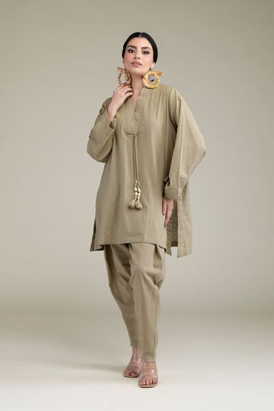 Dyed | Blended Linen | Solid Linen Shalwar | USD 15.00