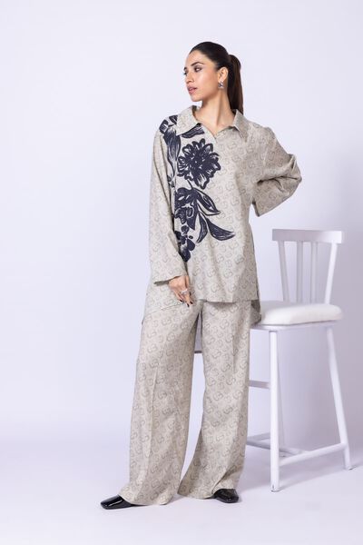 Printed | Dull Raw Silk | Trousers | USD 5.40