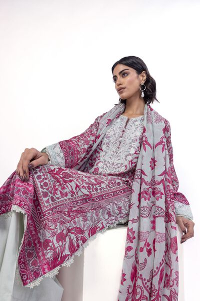Embroidered | Lawn | Fabrics 3 Piece | USD 40.00