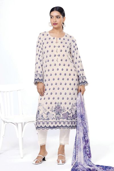 Embroidered | Dobby | Fabrics 3 Piece | USD 35.00
