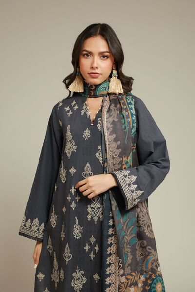 Embroidered | Dobby | Fabrics 3 Piece | USD 30.00