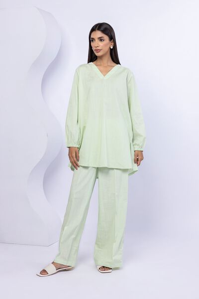 Embroidered | Crosshatch Poplin | Kurta | USD 30.00