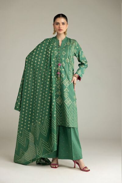 Embroidered | Cambric | Cambric 3-Piece Co-ord | USD 77.50