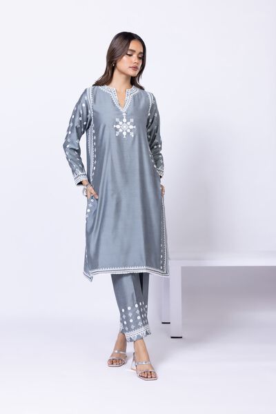 Embroidered | Raw Silk | Pants | USD 6.00