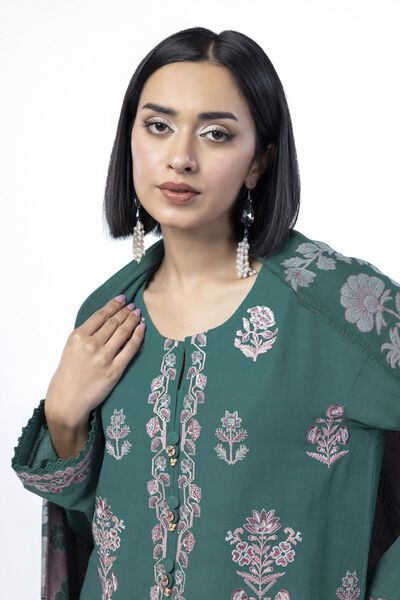 Embroidered | Khaddar | Fabrics 3 Piece | USD 19.50