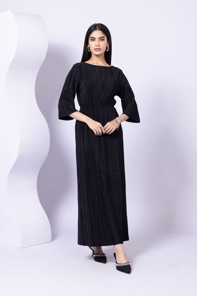 Dyed | Pleated Georgette | Maxi Dress | USD 9.00
