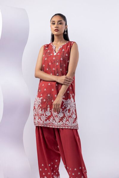 Embroidered | Crosshatch Raw Silk | Kurta | USD 13.50