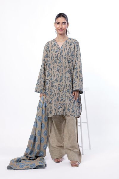 Printed | Light Khaddar | Fabrics 3 Piece | USD 30.00