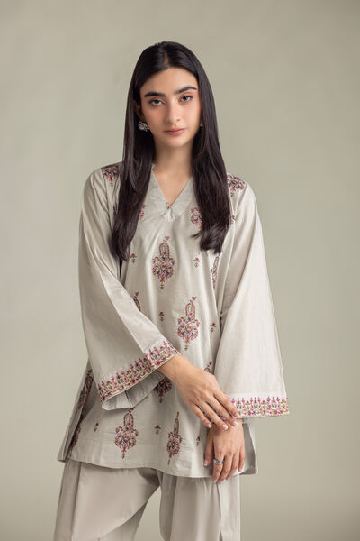 Embroidered | Cambric | Short Cambric Kurta | USD 40.00