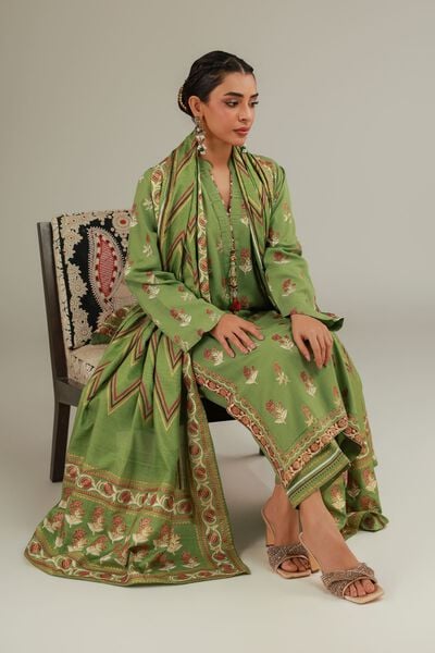 Raw Silk | 3 Piece Co-ord Set | USD 57.50