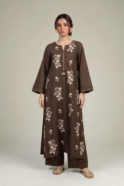 Embroidered | Light Khaddar | Fabrics 2 Piece | Top and Bottom | USD 40.00