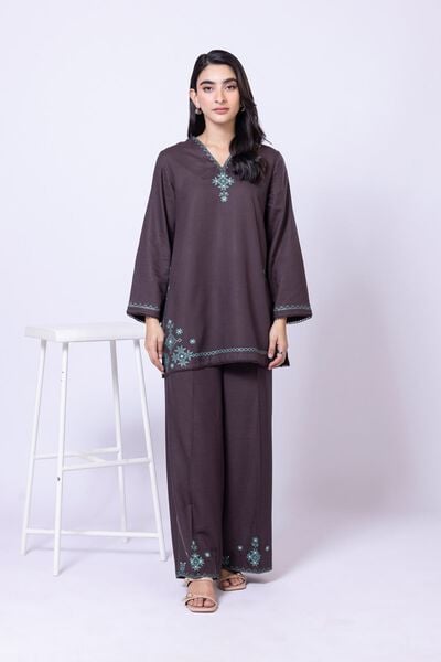 Embroidered | Dull Raw Silk | Pants | USD 15.00
