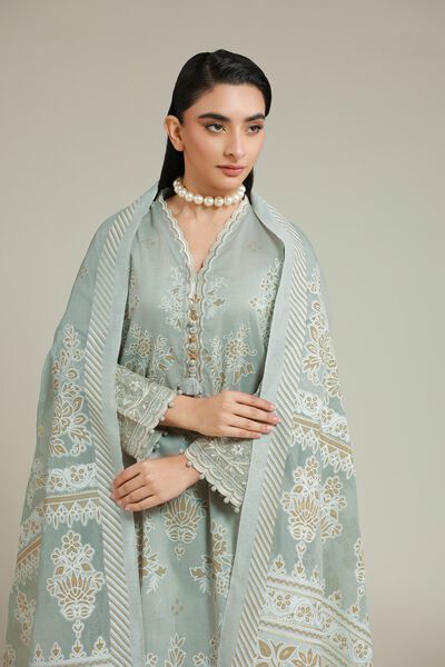 Embroidered | Cambric | Fabrics 3 Piece | USD 60.00
