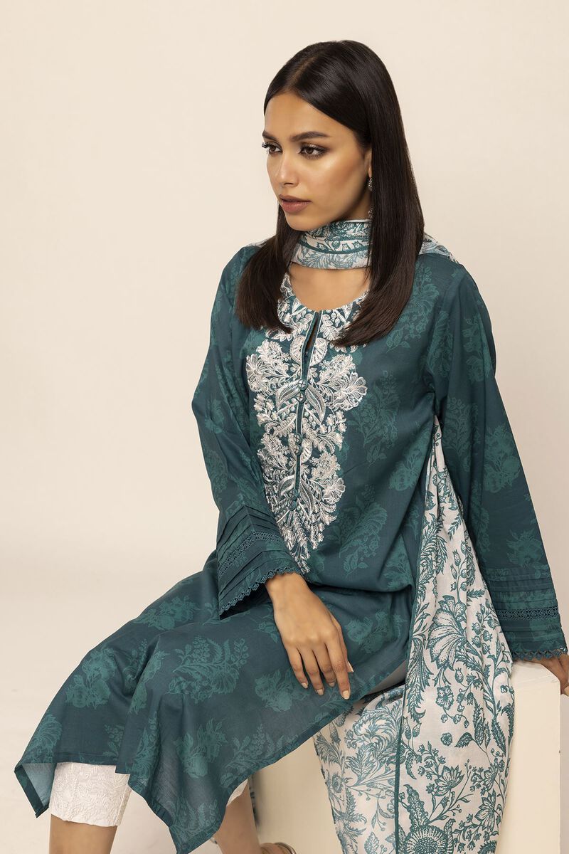 Cambric | Embroidered | Fabrics 2 Piece | Top Dupatta | null