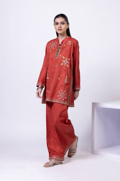 Embroidered | Cotton Dobby | Pants | USD 20.00