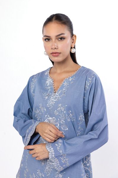 Embroidered | Crosshatch | Fabrics 2 Piece | Top and Bottom | USD 40.00