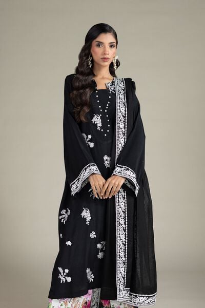 Embroidered | Raw Silk | Tailored 3-Piece Set | USD 85.00