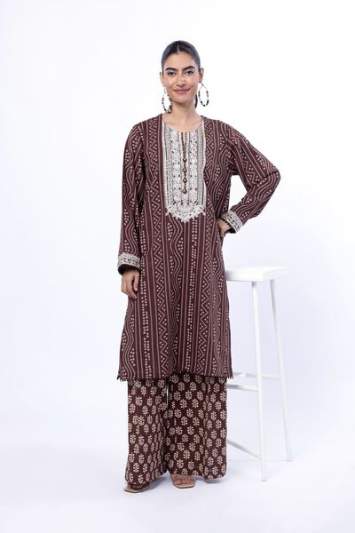 Embroidered | Khaddar | Fabrics 2 Piece | Top and Bottom | USD 30.00
