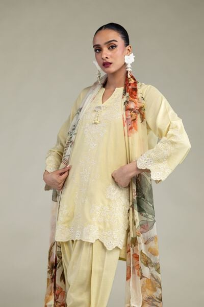 Embroidered | Raw Silk | Silk V-Neck Kurta | USD 30.00