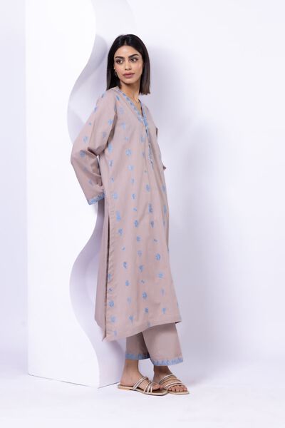 Embroidered | Crosshatch Poplin | Pants | USD 20.00